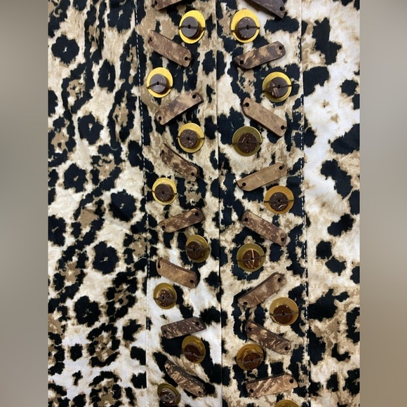 Ruby Road Blazer Womens Size 6P Leopard Print Short Stretchy 3/4 Sleeve - Picture 9 of 11